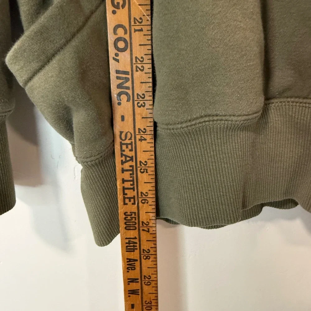 Nike Womens Hoodie Large Olive Green Phoenix Fleece Oversized DQ5860-222